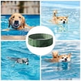 thumbnail image 1 of Foldable Dog Pool Above Ground Plastic Material No Assembly Foldable Anti Slip Base Sturdy Durable Multipurpose for Large Small Dogs Indoor Outdoor Bathing Playing Summer Use, 1 of 1