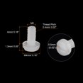 thumbnail image 2 of Unique Bargains Nylon Machine Screws, M2x4mm Slotted Pan Head Fasteners Bolts, White 25Pack, 2 of 4