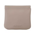 thumbnail image 1 of Leather Shrapnel Automatic Closure Makeup Bag Womens Portable Lipstick Small Storage Bag Mini Change Wireless Earphone Bag, 1 of 2