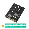 thumbnail image 3 of NGFF SSD Converter To 2.5 Inch  3.0 Card, PCB Iron Durability Dual NGFF B M Key M.2 SSD Card Driver Free Practical 6Gbps  for 2230 2242 2260, 3 of 7
