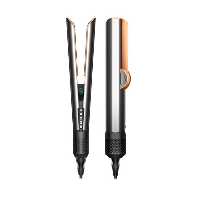 Dyson Sortie officielle - Dyson Redresseur de cheveux air-traînement, Rénové, Nickel/Copper