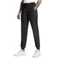 thumbnail image 2 of Men's Casual Fashion Pocket Elastic Ankle Binding Solid Color Elastic Waist Drawstring Pants, 2 of 7