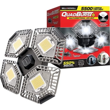 Quadburst Lumière de Garage Multidirectionnelle 4 Panneaux Lumières Lumières de Garage