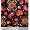 thumbnail image 1 of Soimoi Poly Georgette Fabric Mandala & Paisley Ethnic Print Sewing Fabric Yard 42 Inch Wide, 1 of 3
