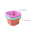 thumbnail image 2 of 1 Ensemble de Petits Paniers en Plastique de Forme Carrée Colorée 6pcs, 2 of 10