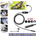 thumbnail image 3 of PENGXIANG Caméra d'Inspection Endoscopique à Objectif 6 LED Étanche 2 m 7 mm pour Téléphone Android, 3 of 6