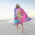 thumbnail image 1 of TopLLC Microfiber Beach Towel Super Lightweight Colorful Bath Towel Sandproof Beach Blanket Multi-Purpose Towel For Travel Swimming Pool 28x60 Inch A Beach, 1 of 5