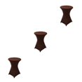 thumbnail image 3 of ZheElen Easy Care Stretch Round Tablecloth Versatile And Environmentally Friendly light brown 3Set, 3 of 6