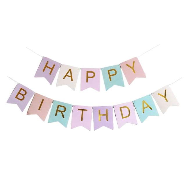 ziyahi Birthday letter flag fish tail