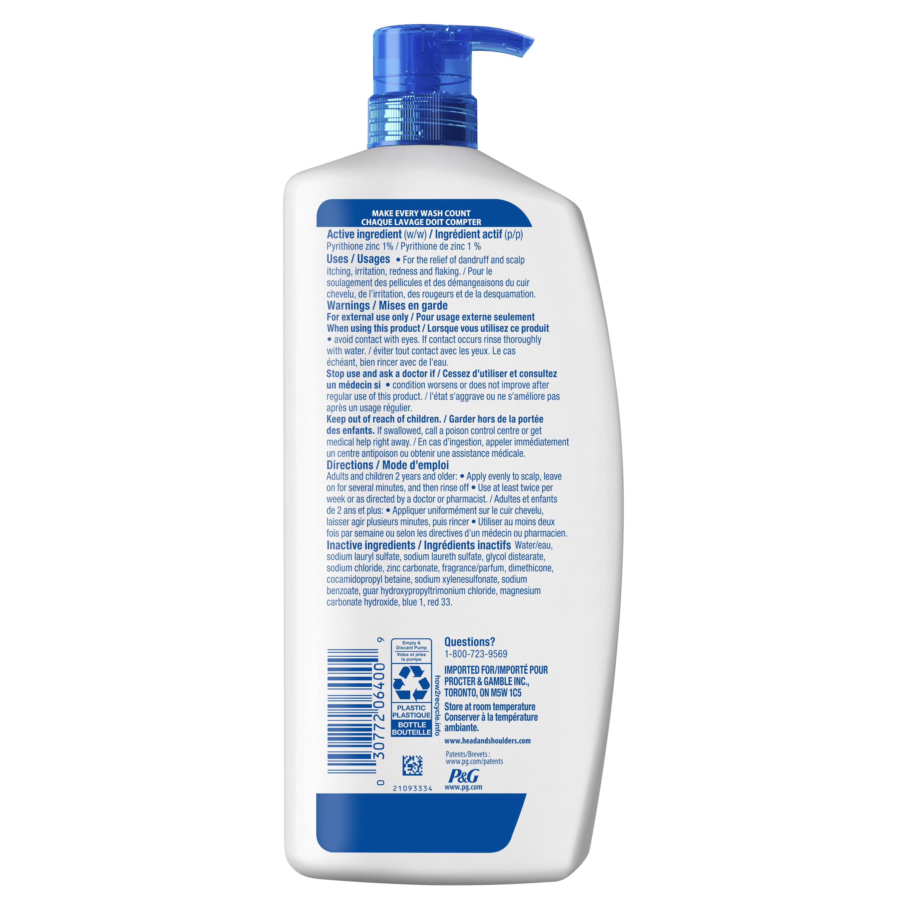 Head & Shoulders Old Spice Pure Sport 2-in-1 Anti-Dandruff Shampoo + Conditioner for Men
