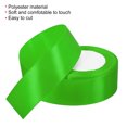 thumbnail image 3 of Unique Bargains 1.5 Inch Wide 24 Yards Satin Ribbon, 2 Pack Double Face Solid Crafts Roll for Party Home DIY Wrapping Decoration, Green, 3 of 6