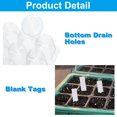 thumbnail image 4 of Unique Bargains 12 Cell Seeding Growing Tray Kit, with Adjustable Humidity Domes and Base for Greenhouse Planting, Black 5 Pack, 4 of 7