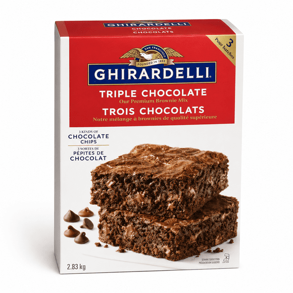 Ghirardelli Premium Brownie Mix Packets , Total 2.83 kg