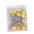 thumbnail image 3 of KLKCMS Straight Pins Hand Sewing Pins for DIY Activities Parties Wedding Decoration Yellow, 3 of 9