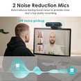 thumbnail image 3 of 2K/1080p Webcam with 2 Microphones for Laptop Conference Streaming PC USB Web Cam Autofocus Vizolink, 3 of 8