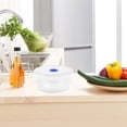 thumbnail image 4 of Round Bento Box, Clear Plastic Food Container, Refrigerator and Microwave Reliable, Stackable Design, Leak-Resistant Lid with Vent, 4 of 5