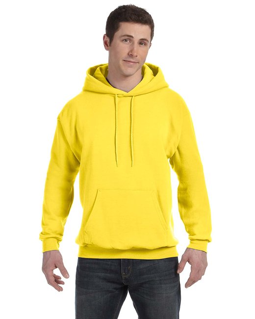 The Hanes 78 oz EcoSmart 50/50 Pullover Hood - YELLOW - XL