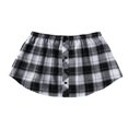 thumbnail image 1 of Unisex Adjustable Layering Fake Lower Sweep Set Skirt Half-Length Splitting A Version Hem Skirt Undershirt, 1 of 2