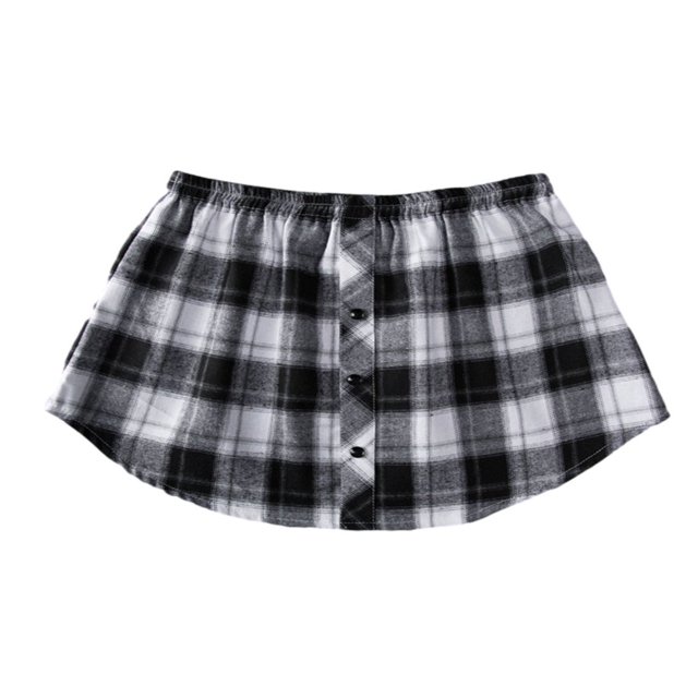 Unisex Adjustable Layering Fake Lower Sweep Set Skirt Half-Length Splitting A Version Hem Skirt Undershirt