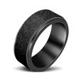 thumbnail image 1 of Rings Stainless Steel Rotatable Spinning Men Decompression Hand Jewelry Wedding Pressure Reliever Adjustable 6mm Anti Stress Fashion Rust-proof Anxiety Spinner Size 8, 1 of 8
