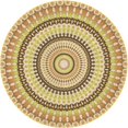 thumbnail image 1 of Ahgly Company Tapis d'Intérieur Lavable en Machine Carré Transitionnel Brun Cannelle, 3 Pieds Carré, 1 of 7