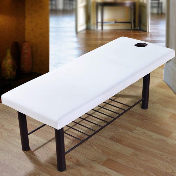 HAHDAXIA Massage Bed Sheet Soft Massage Table Sheet, All-Round Wrap Salon Couch Sheet,Massage Fitted Sheet(White)