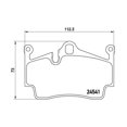 thumbnail image 4 of BREMBO Brake Pad for 2017-2021 Porsche 718 Boxster - P65028, 4 of 4