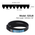 thumbnail image 2 of Unique Bargains 520J8 PJ V-Ribbed Belt 8 Ribs 52' Length x 0.74' Width EPDM Industrial Transmission Serpentine Belt, 2 of 5