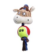 Hearth & Gear Dog Toy Corduroy Tennis Rope Dog Molar Interactive Pet Dog Toy Dog for Easter Outdoor Dog Yard Cute Dog Chew Proof Dog for Large Dogs Outward Tail Teaser Sleep Aid Large Dog for