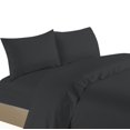 thumbnail image 1 of Life Style 1200 Thread Count 100% Egyptain Cotton 4-Piece Deep Pocket Stripe Sheet Set (King, Black), 1 of 1