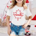 thumbnail image 2 of GDREDA Canada T-Shirts Imprimé Drapeau Filles T-Shirt à Manches Courtes Été Col Rond T-Shirt Coupe Décontractée T-Shirts Basiques, 2 of 4