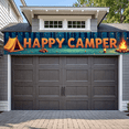 thumbnail image 2 of Forest Design Happy Camper Tent Banner Campfire Nature Scene for Outdoor Adventure Camping Event, 2 of 5
