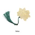 thumbnail image 4 of keepw Vintage Marque-Page Marqueur Outil de Lecture Multiples Formes Exquise Bureau Accessoires pour Fille Cintre Lotus, 4 of 6