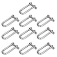 thumbnail image 1 of Anchor Shackles, Durable Self Locking Straight Long D Shackle  For Railways For Machinery For Boat 10Pcs M4,10Pcs M5,10Pcs M6,3Pcs M12, 1 of 8