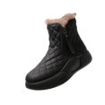 thumbnail image 1 of Bottes d'Hiver pour la Neige, Doublées Chaudes, Bottines Courtes, Mode pour Bottes, Chaudes, Randonnée Randonneuse Hiver 35 Noir, 1 of 9