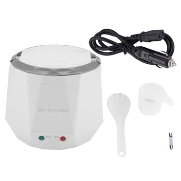 Multifunctional Rice Cooker 24V 140W 1.6 L Electric Portable Multifunctional Rice Cooker Food Steamer For Truck White