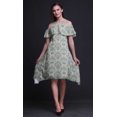 thumbnail image 4 of Bimba Robe Droite à Épaules Dénudées pour Femmes, Tunique de Fête à Col Rond Imprimée Damassé Rose - Grand, 4 of 6