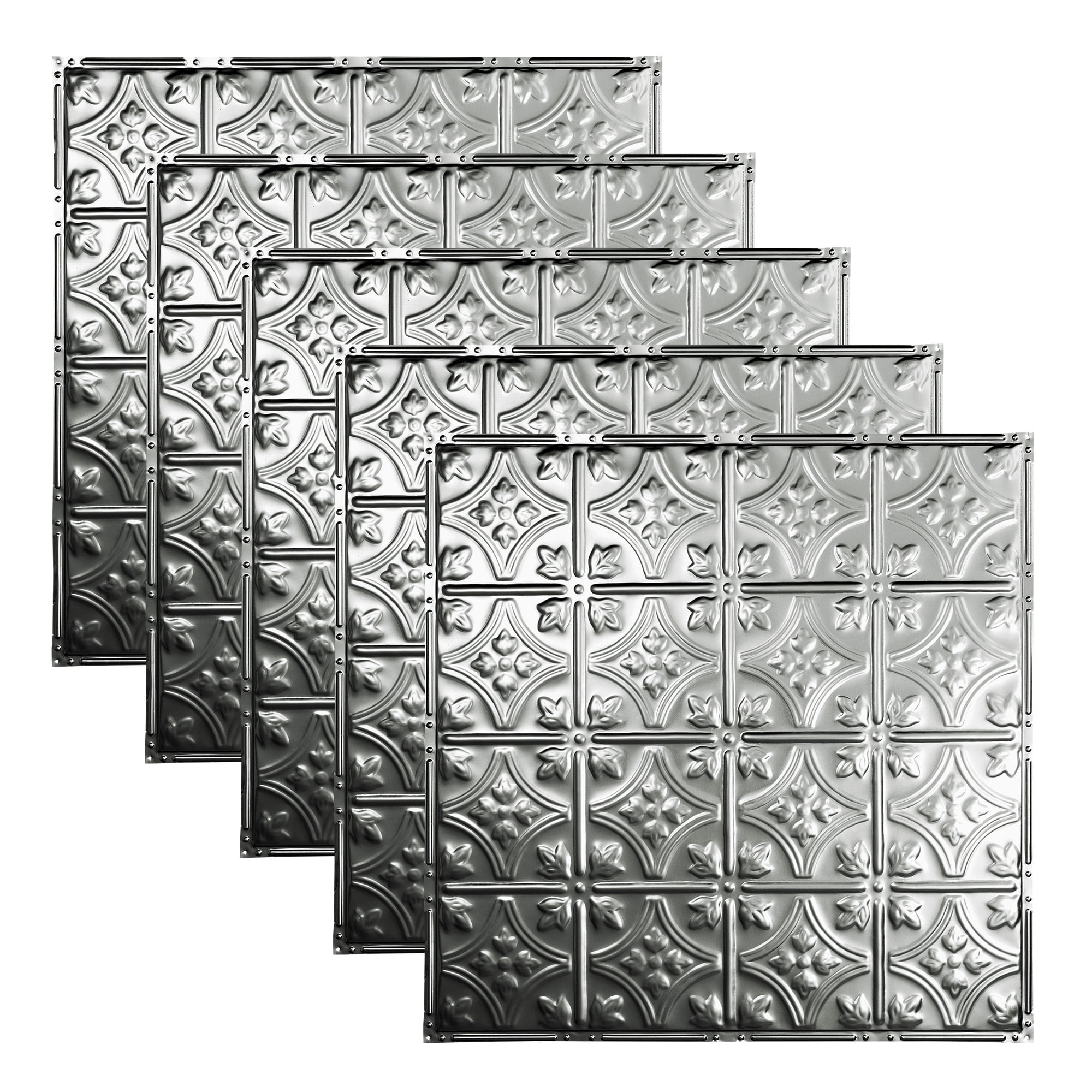 Great Lakes Tin 2ft x 2ft Nail Up Ceiling Tiles Unfinished 5 Pack