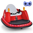 thumbnail image 1 of Costway 12V Vehicle 360° Spin Race Toy Kids Ride On Bumper Car with Remote Control Red, 1 of 10