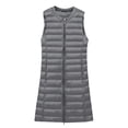 thumbnail image 5 of DPTALR Femmes Chaud Gilet à Poches Manteau Long Veste Hiver Sans Manches Doudoune Parkas, 5 of 5