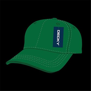 Decky 209-WHT Casquette de Baseball en Coton à Couronne Basse, Blanche
