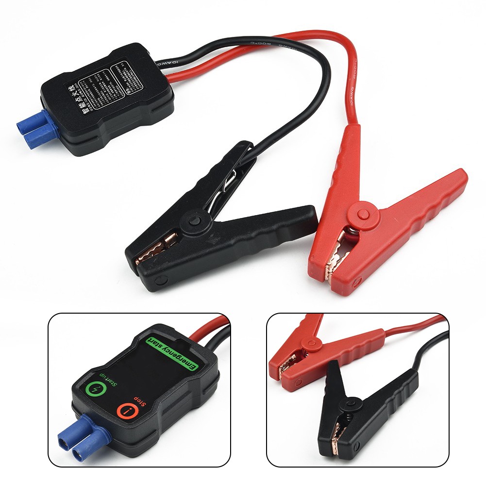 Car Tool 12V Mini Jump Starter Intelligent Smart Male EC5 Jumper Cable Clamp B8