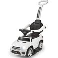 thumbnail image 1 of VOLTZ TOYS Push Car for Kids, Mercedes-Benz AMG GL63 4-in-1 Push Car, Foot to Floor Pedal Car with Detachable Push Bar, Leather Seat, Foot Rest, LED Lighting, MP3 and Foldable Rocking Rails (White), 1 of 7
