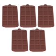 thumbnail image 4 of 5Pcs Waffle Silicone Cake Mold Silicone Chocolate Cookie Fondant Decoration Baking Tools, 4 of 14