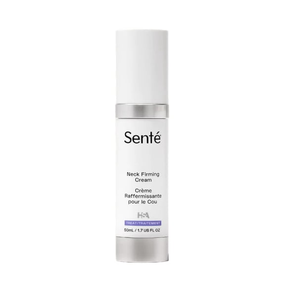 Sente Crème Raffermissante pour le Cou - Crème Raffermissante et Liftante Anti-âge Avancée avec HSA, Caféine et Vitamine C Brevetées - 1,7 Oz