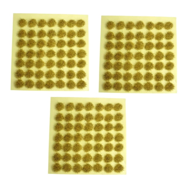 FashionCha 3 Pieces Miniature Grass Tufts Model Small Grass Cluster Architecture Tree Scene Railway Artificial Grass Terrain pp Material Suitable for Modeling Prop Hobby Building Table 3Pcs