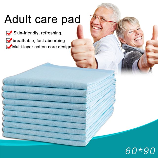 Neinkie 10Pcs Disposable Large Changing Pads, High Absorbent Waterproof Portable Mattress, Leak-Proof Breathable Incontinence Pad, Play Sheet Bed Chair Table mat Protector