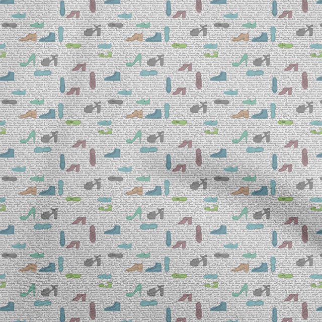 oneOone Rayon Light Green Fabric Travel Craft Projects Decor Fabric Printed By The Yard 56 Inch Wide