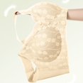 thumbnail image 4 of HBFAGFB Padded Bras for Women Front Button Built-In Bra Breathable Comfortable Underwear Beige Size M, 4 of 5
