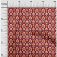 thumbnail image 1 of oneOone Cotton Cambric Fabric Damask Ikat Print Fabric BTY 56 Inch Wide, 1 of 1
